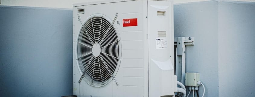 An HVAC unit that could be a low-efficient unit ready to be upgraded to a high-efficient unit.